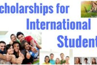 Scholarships For International Students In 2023